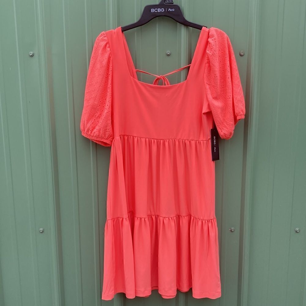 Women’s BCBG Babydoll Tiered Mini Dress Size S